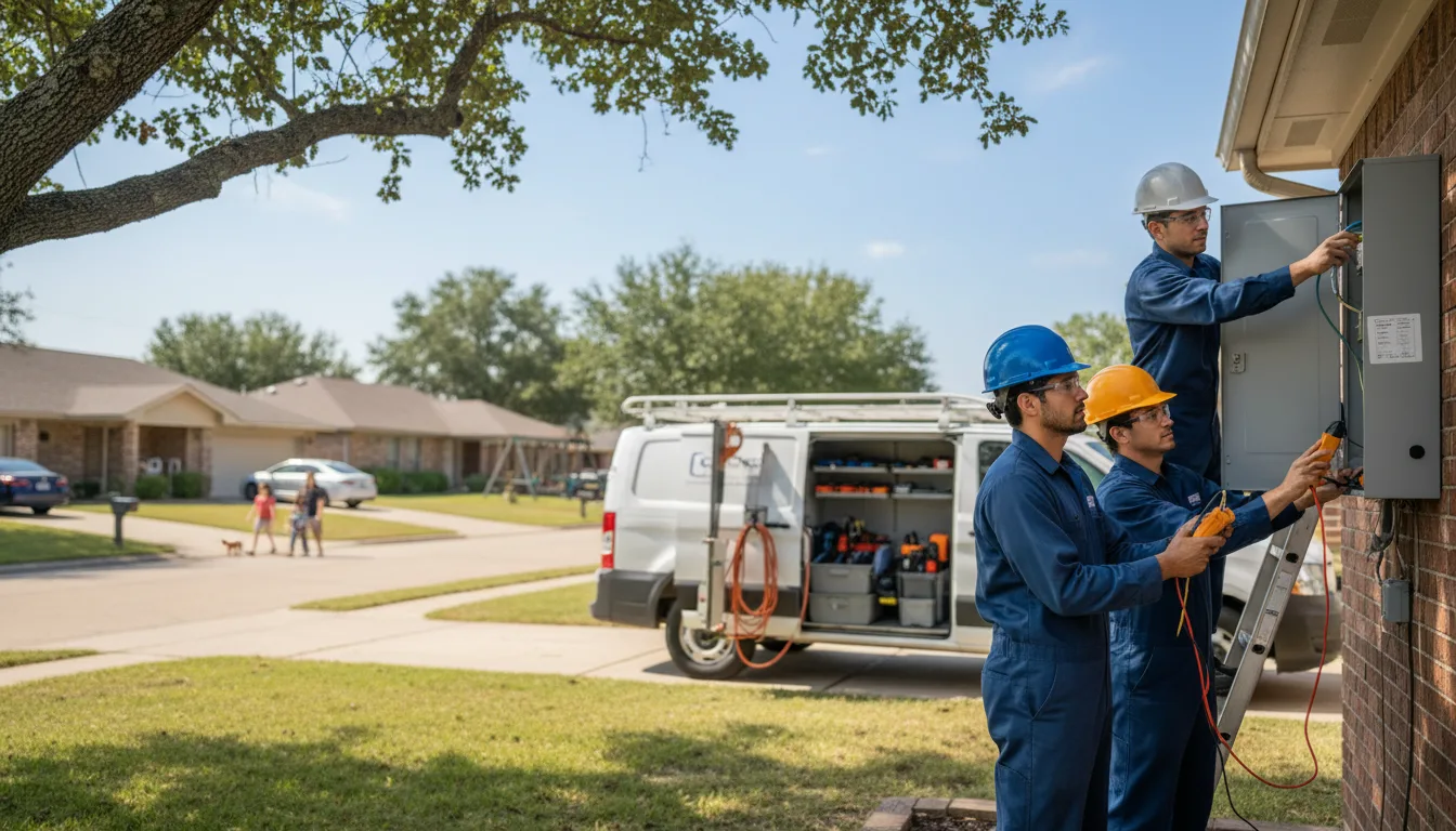 Certified electrician providing emergency electrical services in Freeport, MN